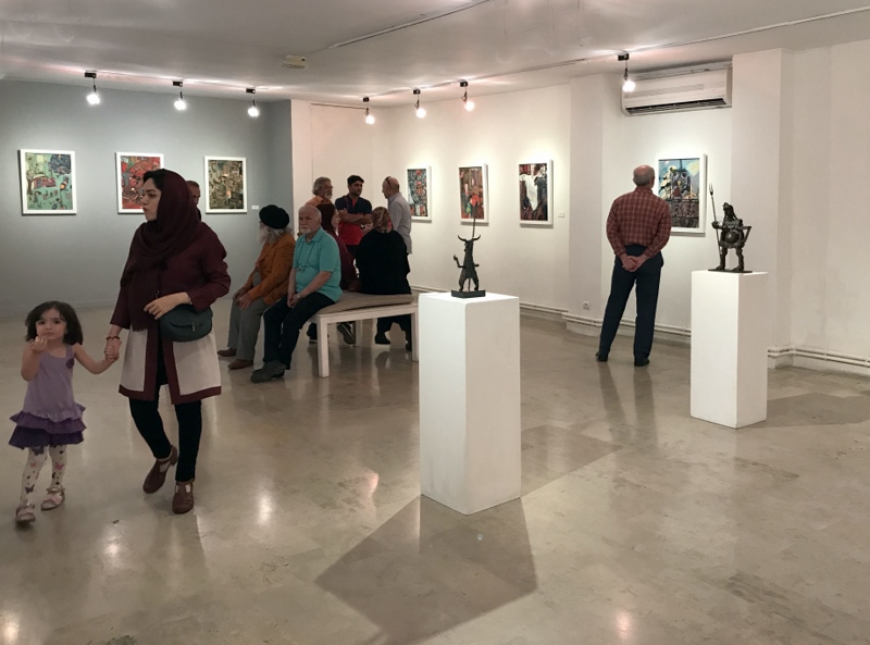 گزارش تصویری نمایشگاه گروهی مجسمه و نقاشی با عنوان " لوح خیال" در نگارخانه لاله